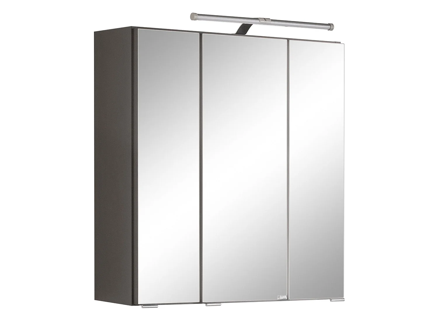 Held Möbel Ensemble de meuble-lavabo 5 pièces Paris chêne Wotan / gris graphite L/H/P 120 x 200 x 35 cm