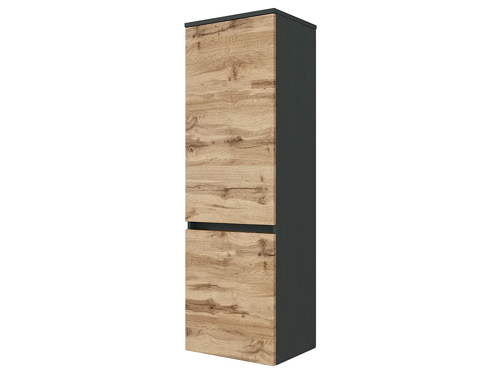 Held Möbel Ensemble de meuble-lavabo 3 pièces Lucca chêne Wotan / gris graphite L/H/P 100 x 200 x 47 cm