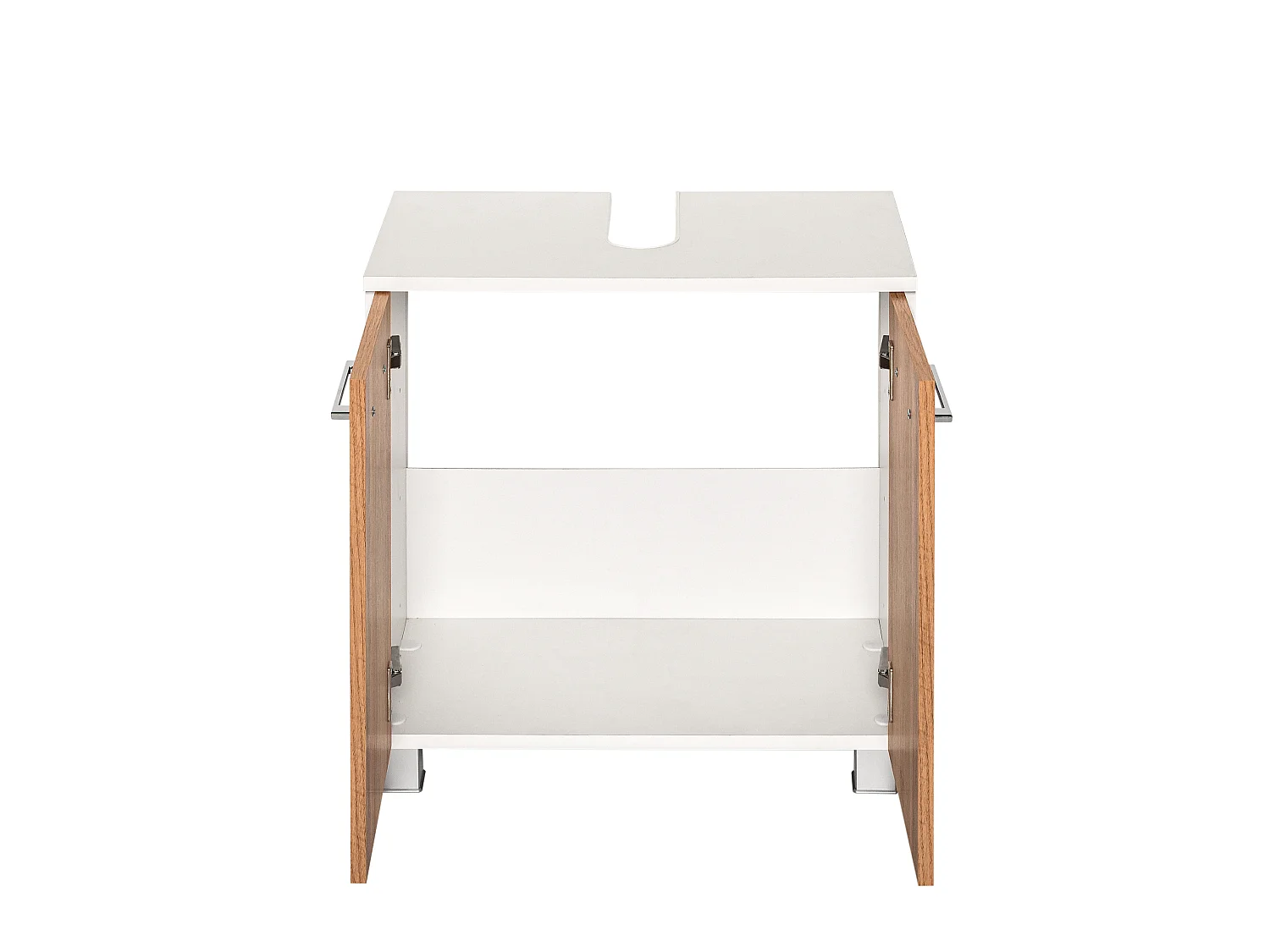 Held Möbel Ensemble de meuble-lavabo 2 pièces Paris chêne Wotan / blanc L/H/P 60 x 200 x 35 cm