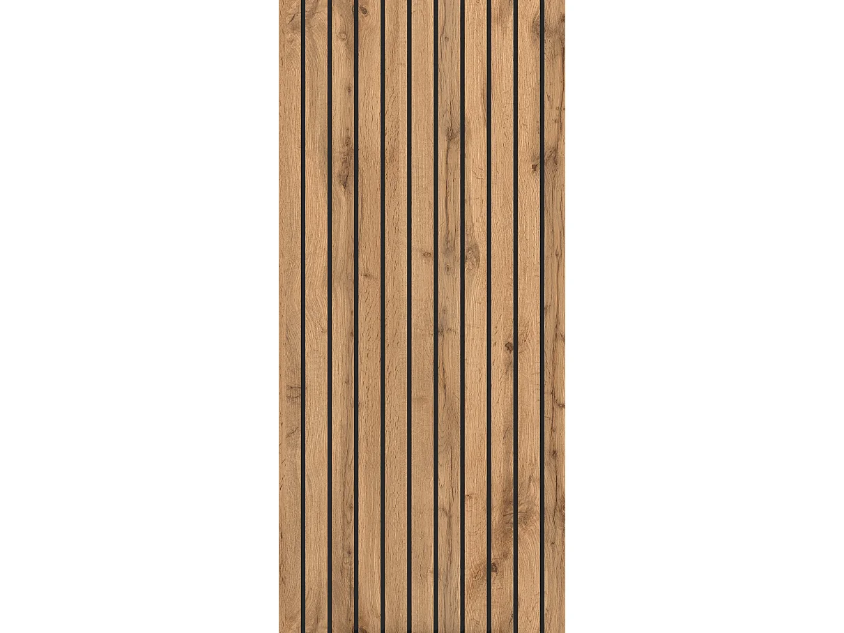 Held Möbel Meuble-lavabo avec vasque à poser Liverpool chêne Wotan / noir rayé L/H/P 80 x 54,5 x 47 cm