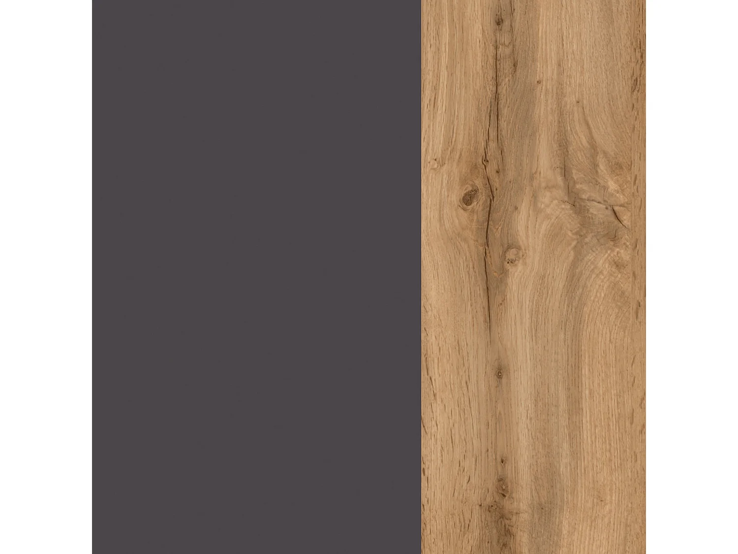 Held Möbel Meuble-lavabo Lucca gris mat / chêne Wotan L/H/P 60 x 54 x 47 cm