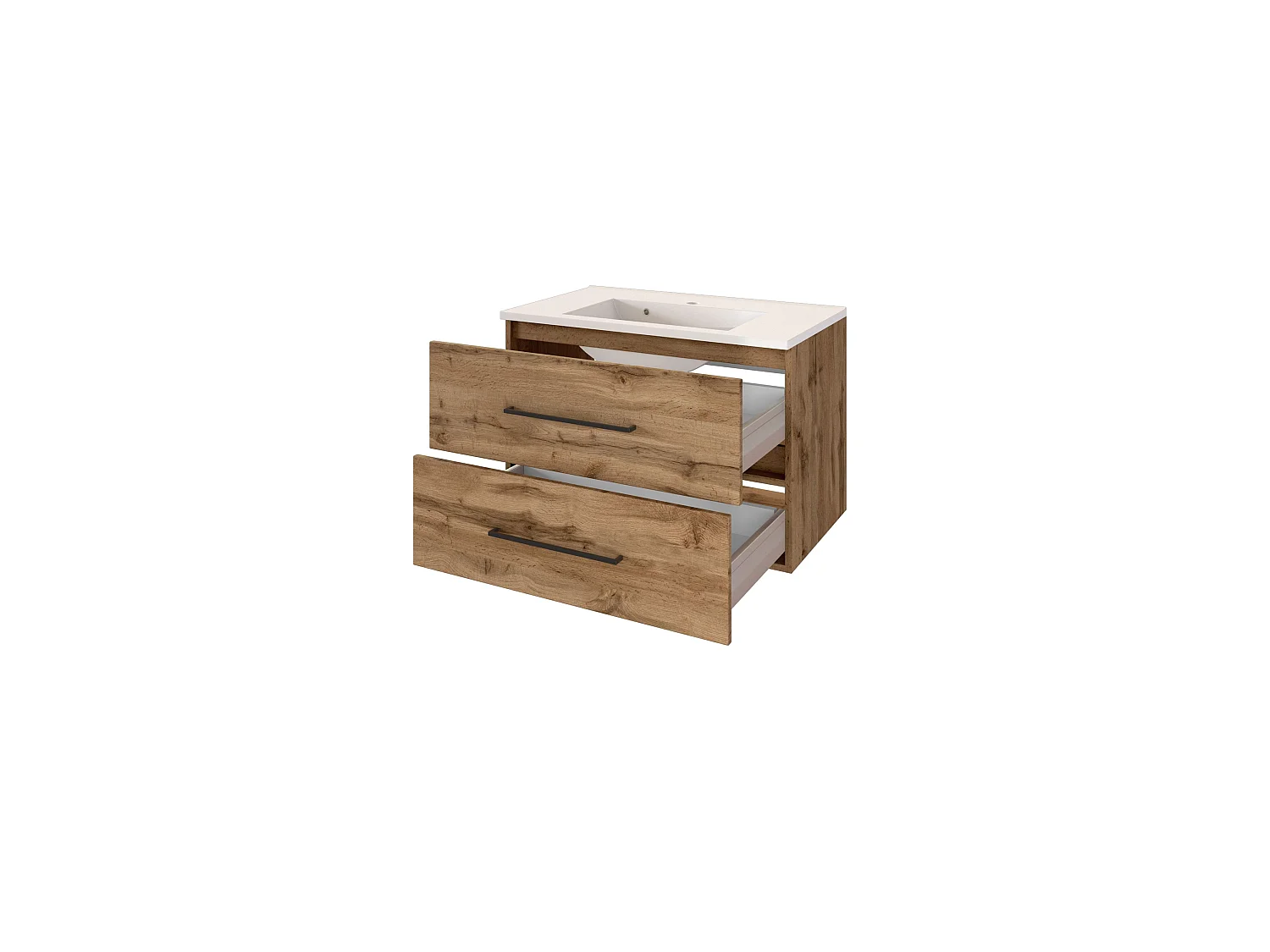 Held Möbel Meuble-lavabo Luzern L/H/P 80 x 54 x 47 cm