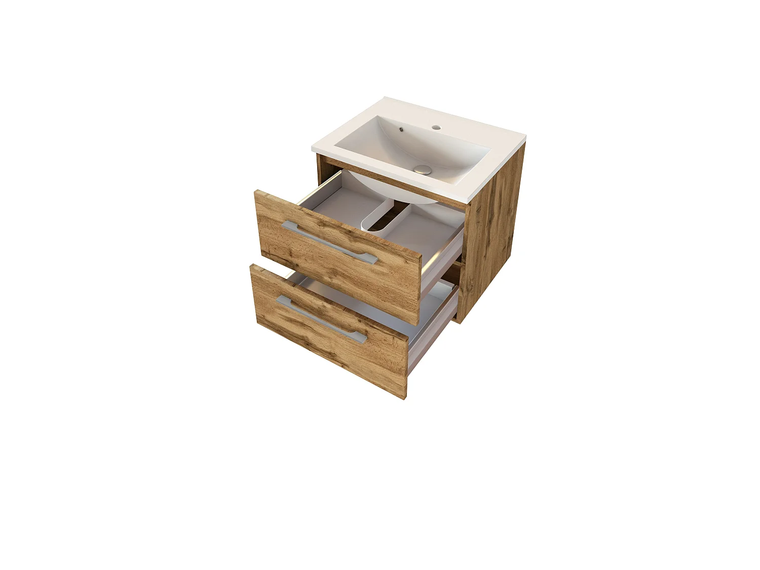 Held Möbel Meuble-lavabo Livorno L/H/P 60 x 54 x 47 cm