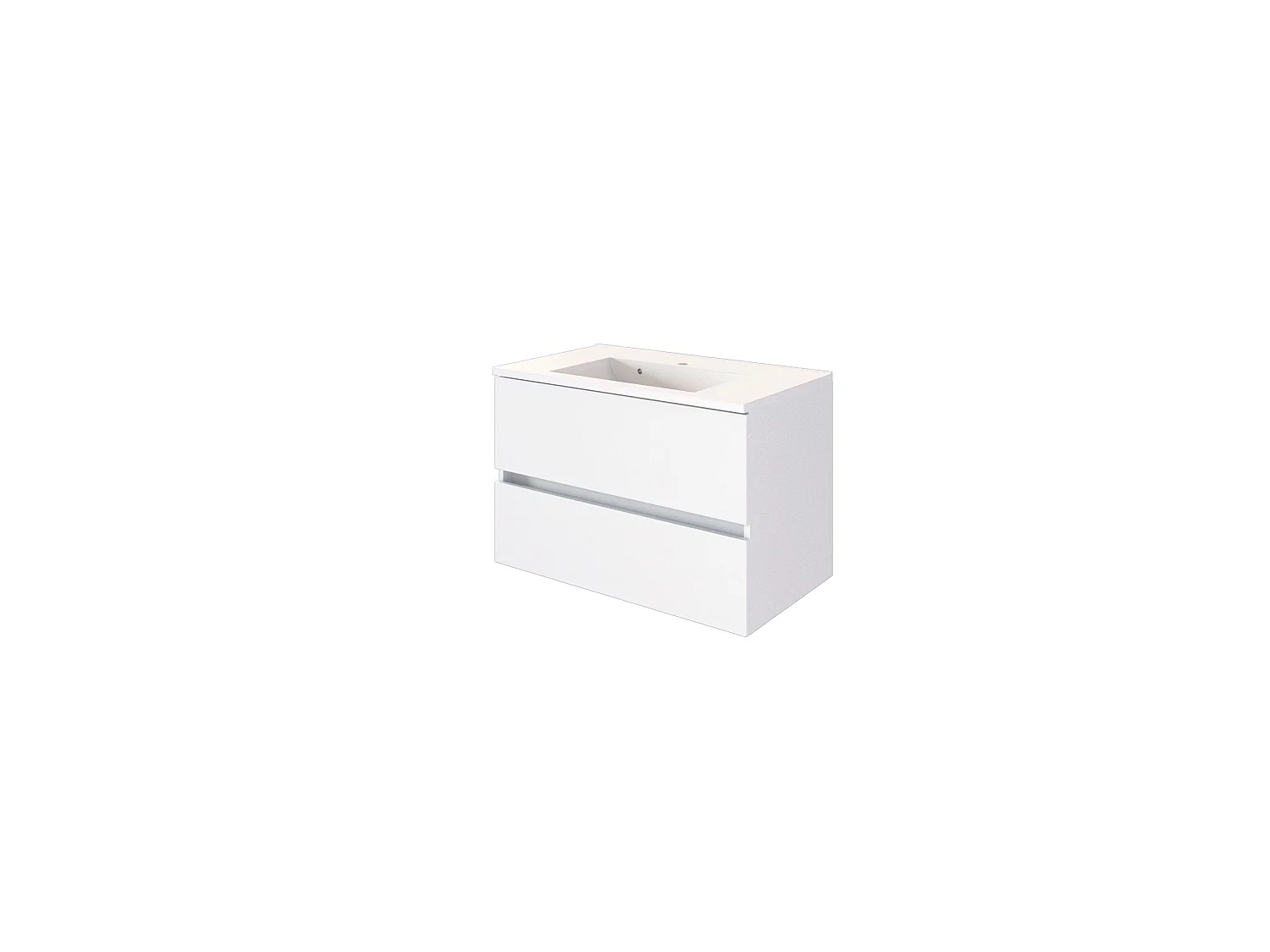 Held Möbel Meuble-lavabo Baabe L/H/P 80 x 54 x 47 cm