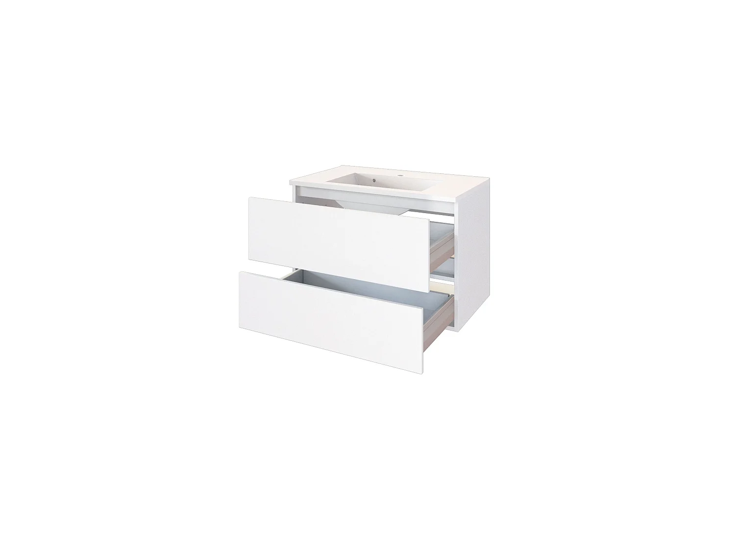 Held Möbel Meuble-lavabo Baabe L/H/P 80 x 54 x 47 cm
