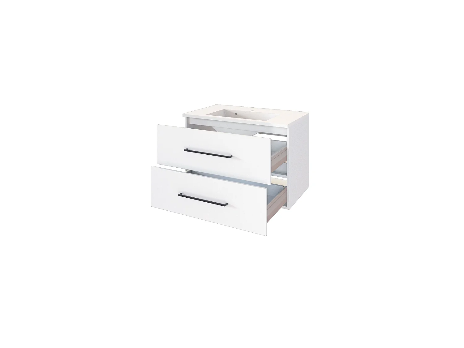 Held Möbel Meuble-lavabo Luzern L/H/P 80 x 54 x 47 cm