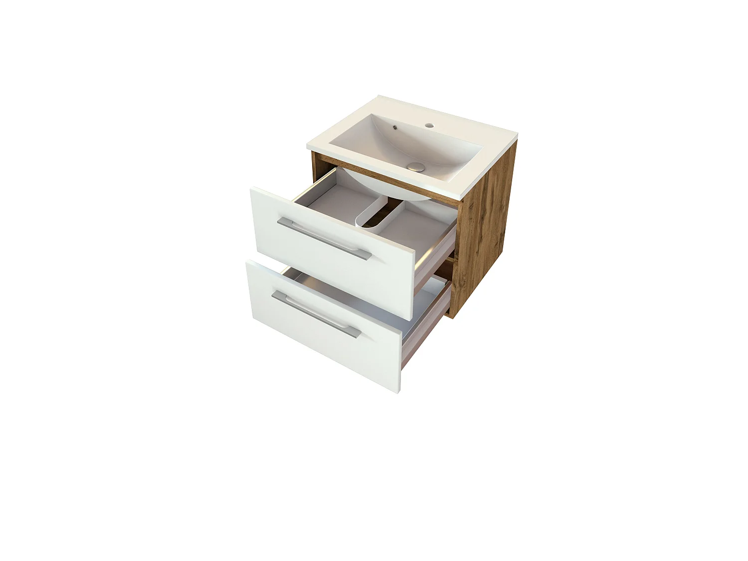 Held Möbel Meuble-lavabo Livorno L/H/P 60 x 54 x 47 cm