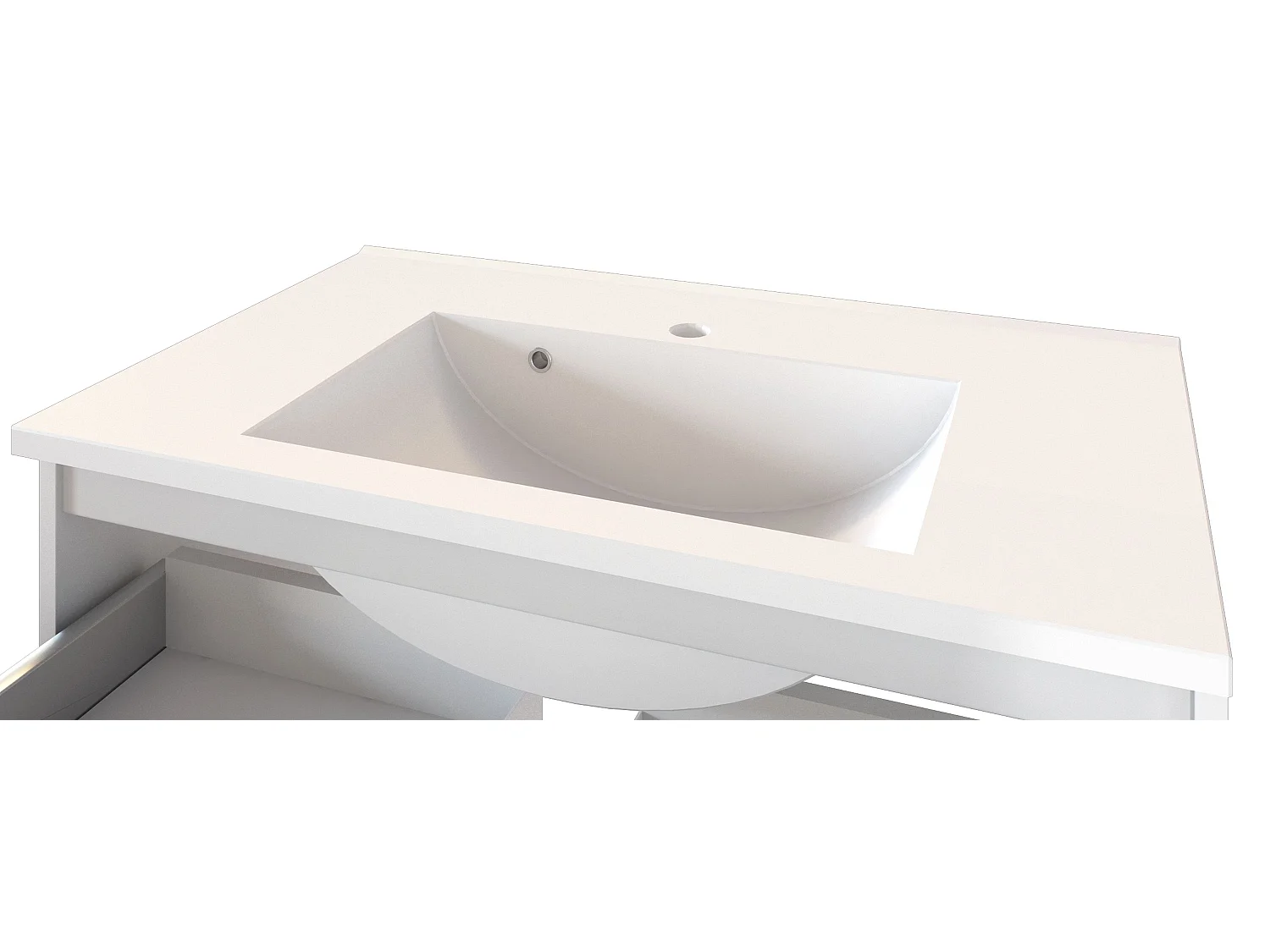 Held Möbel Meuble-lavabo Livorno L/H/P 60 x 54 x 47 cm