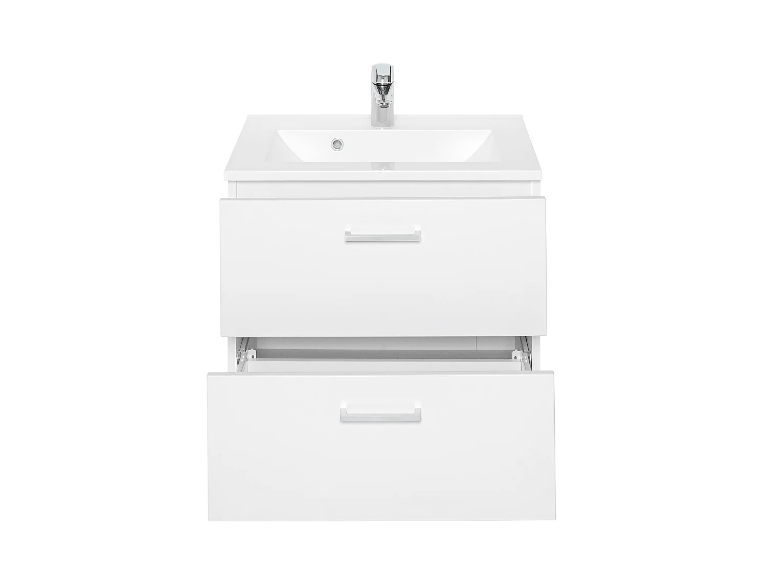 Held Möbel Meuble-lavabo Riga blanc mat L/H/P 60 x 54 x 47 cm