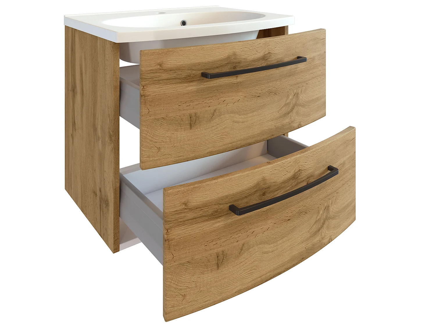 Held Möbel Meuble-lavabo Manchester chêne Wotan L/H/P 60 x 54 x 45 cm