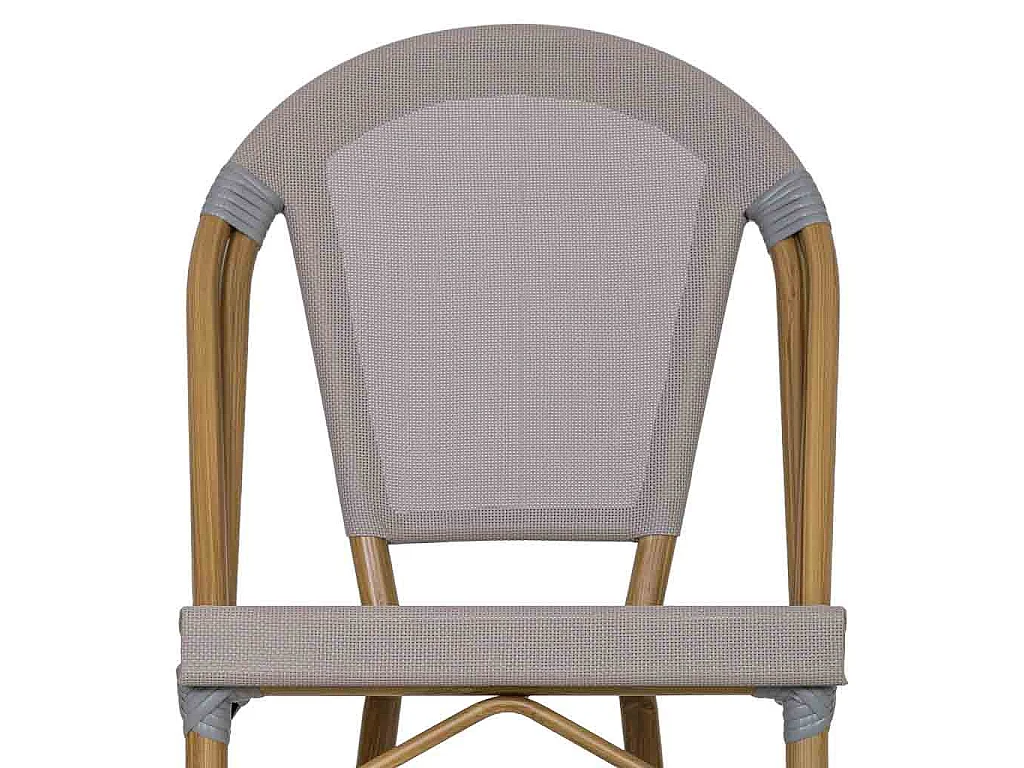 Hocker mit Ablagefach in Rotin, grau, 47x56x116 cm