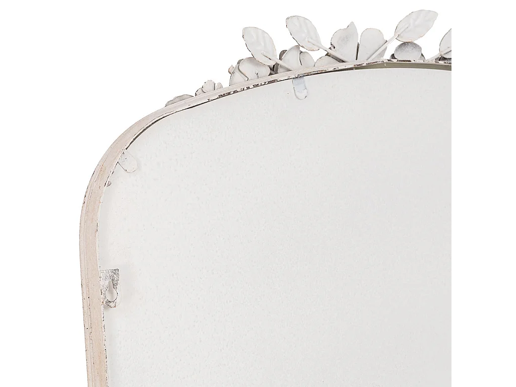 Espelho de madeira branca 61x5x114h cm