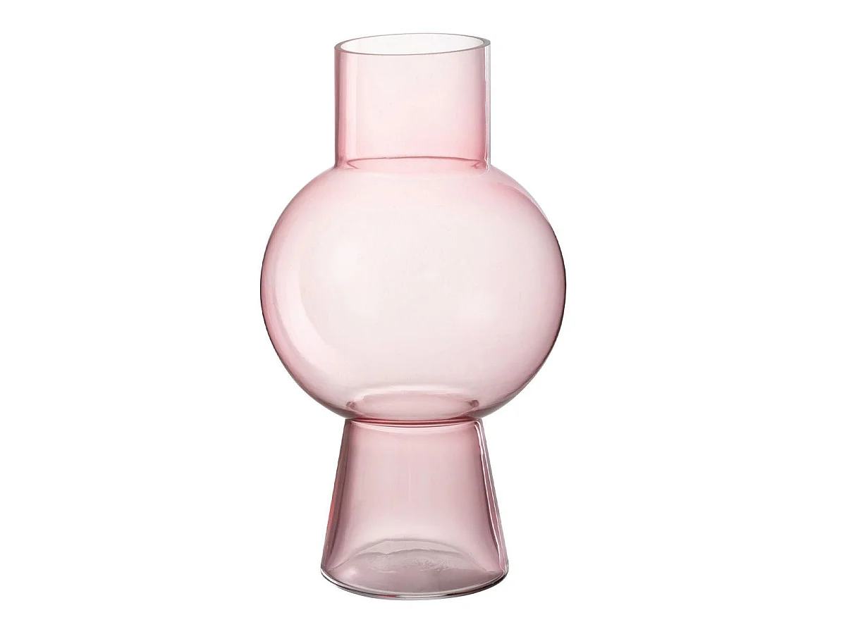 Vase Boule en Verre "Pinky Perfect" 31cm Rose Clair