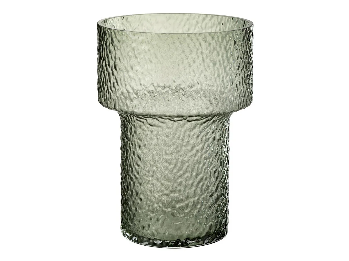 Vase Design en Verre "Betty" 30cm Vert
