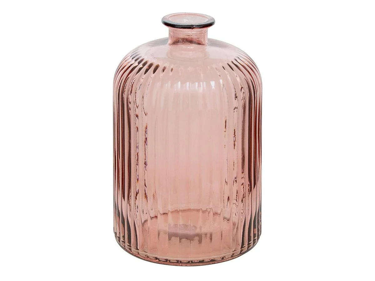 Vase Design en Verre "Luz" 23cm Rose