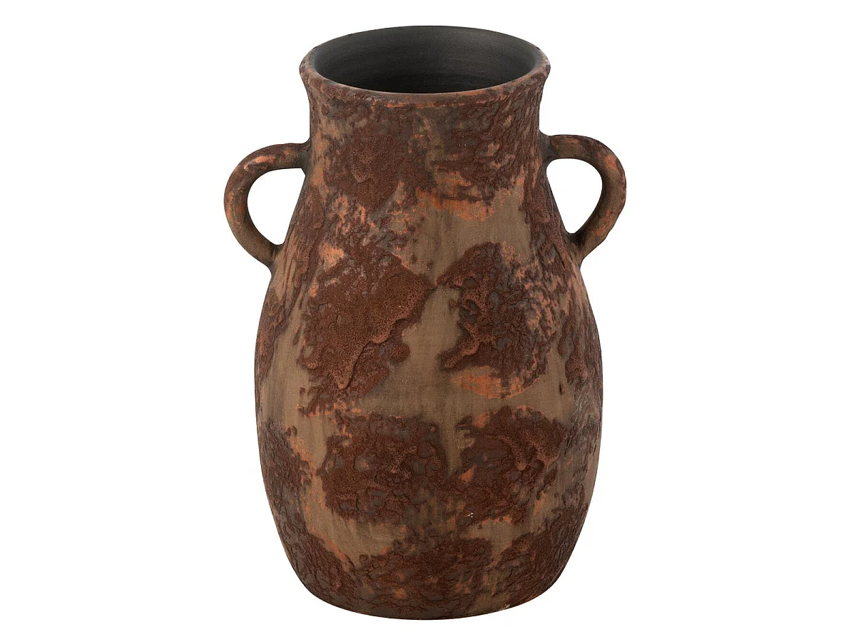 Vase en Terre Cuite "Amphore" 30cm Marron