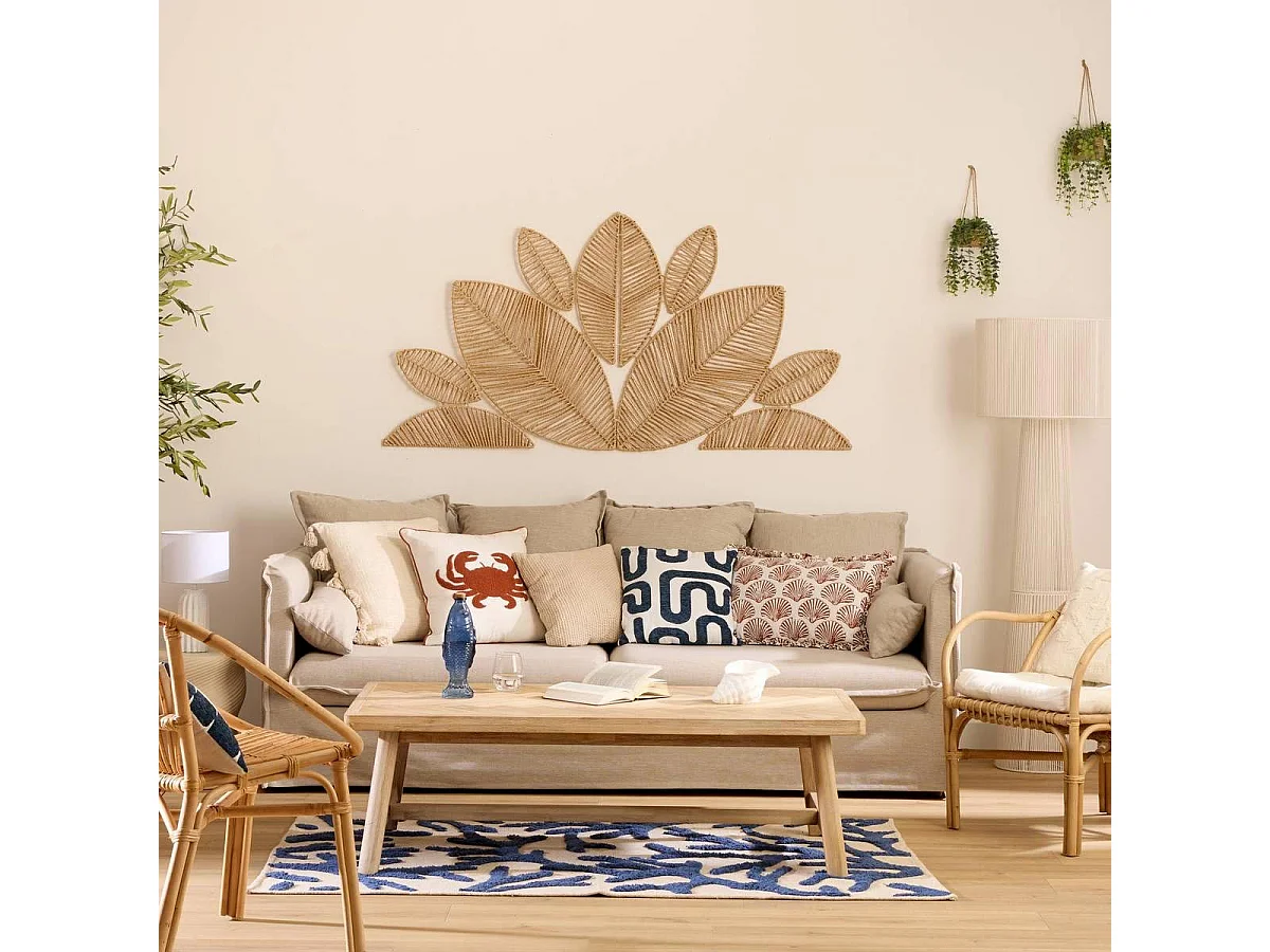 Coussin Déco "Océania" 38x58cm Terracotta