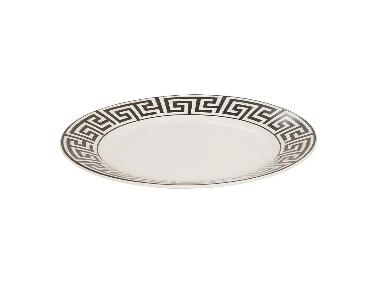Lot de 6 Assiettes Plates "The Palm Resort" 26cm Noir