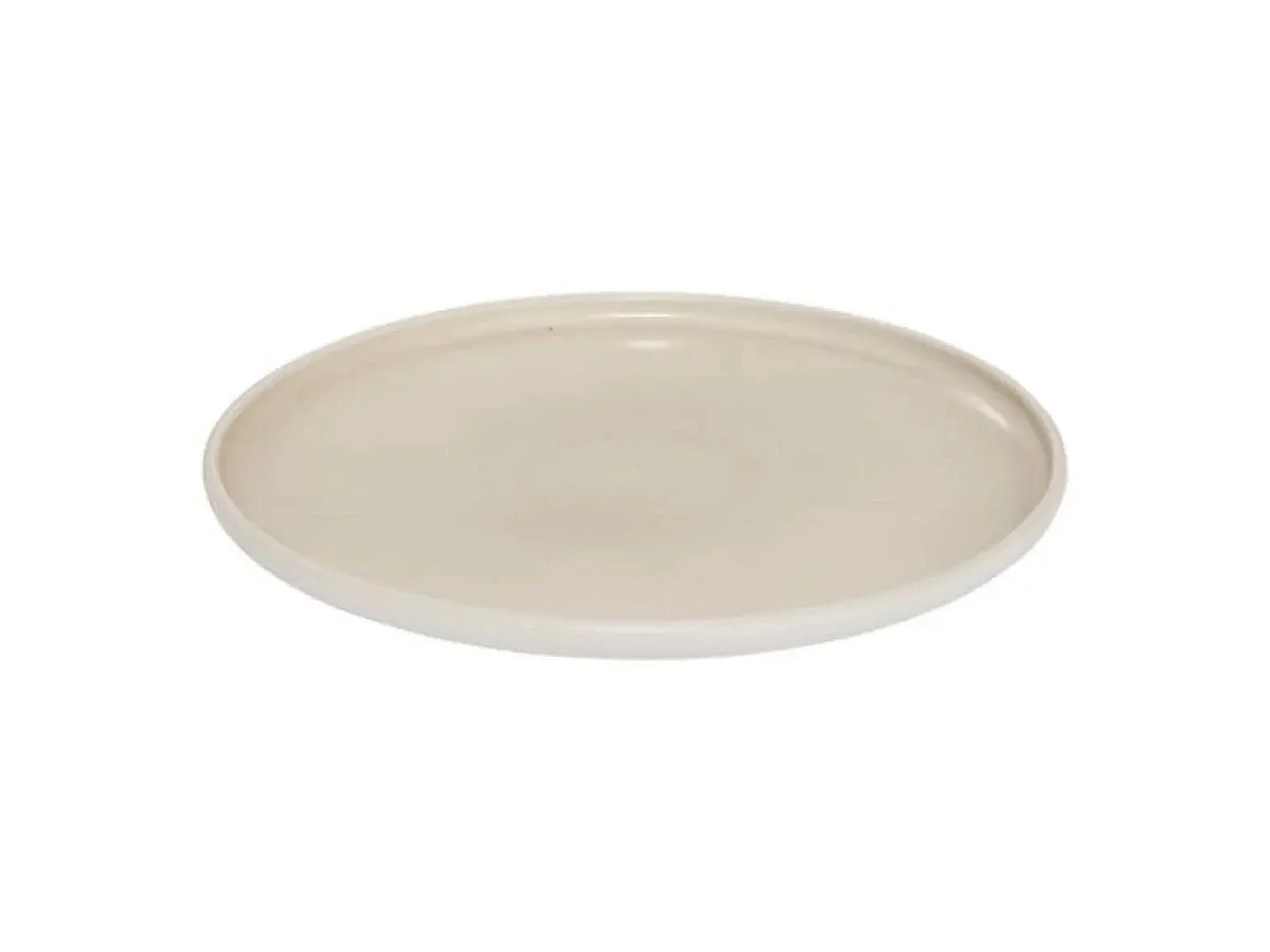 Lot de 6 Assiettes Plates "Chiara" 27cm Beige