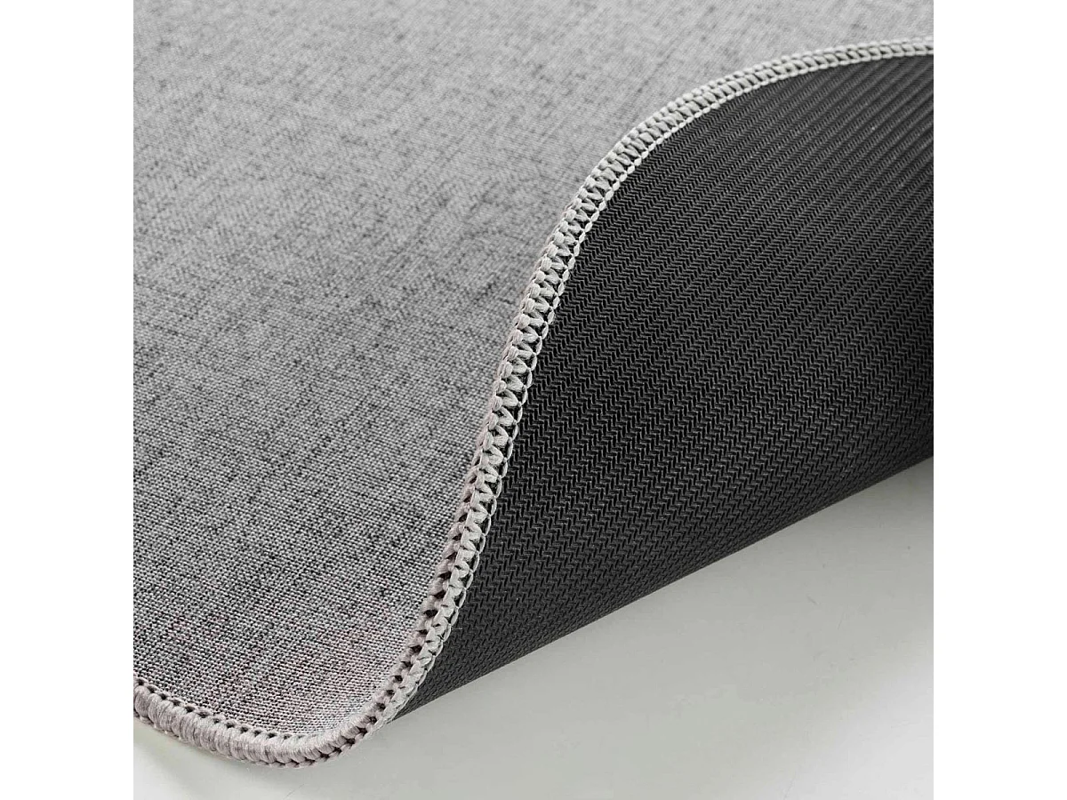 Set de Table Rond Tissé "Edward" 38cm Gris