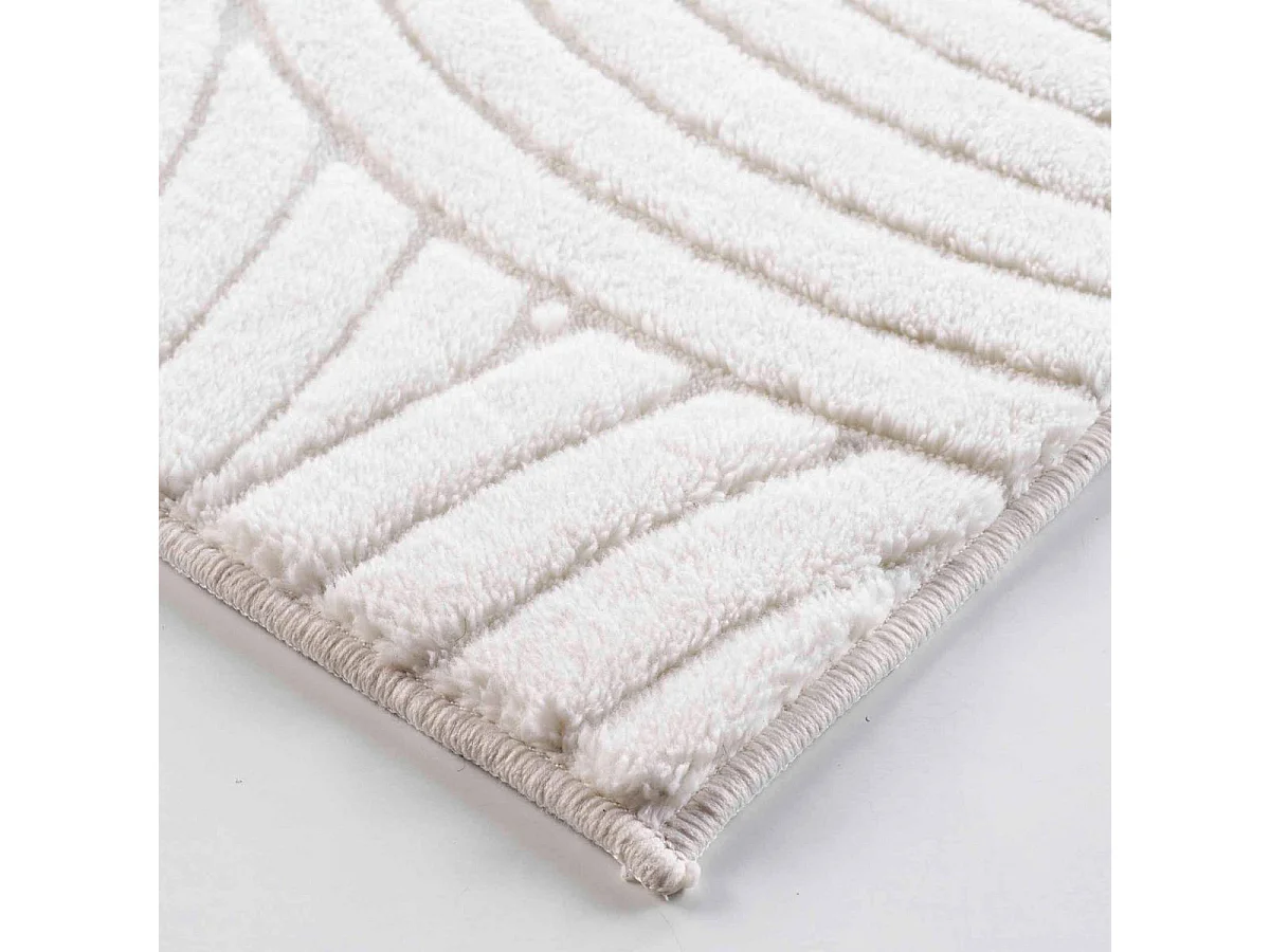 Tapis Déco Relief "Lazio" 60x90cm Naturel