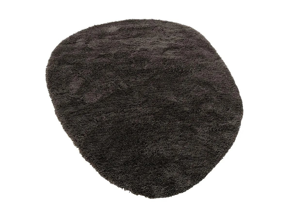 Tapis Déco Uni "Doux" 200x300cm Noir