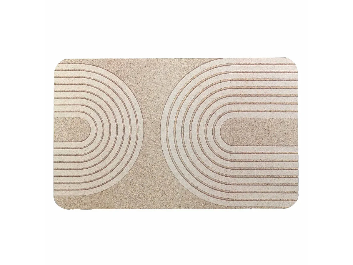 Tapis de Bain Ultra-Absorbant "Adriel" 50x80cm Naturel