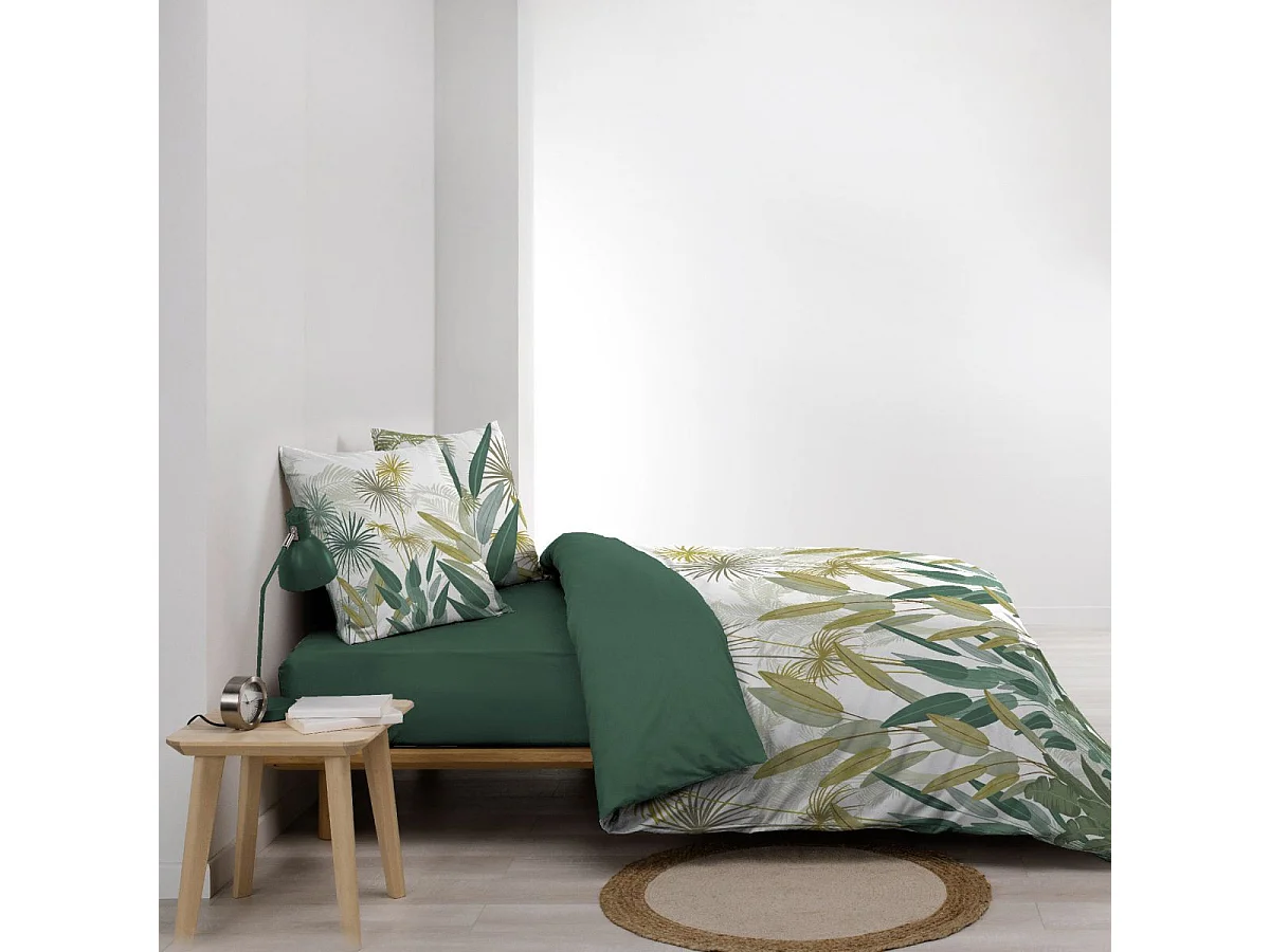 Parure de Lit 3 Pièces "Otika" 240x220cm Vert
