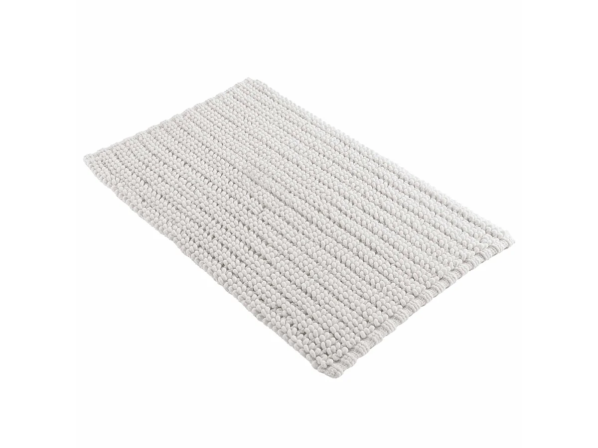 Tapis de Bain en Chenille "Voltis" 50x80cm Blanc
