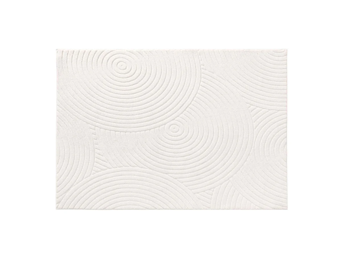 Tapis Déco Relief "Lazio" 120x170cm Naturel