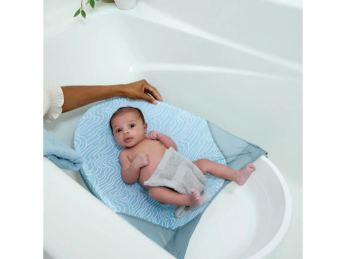 Baignoire bébé évolutive 3-en-1 INGENUITY – compacte, ergonomique, hamac lavable en machine