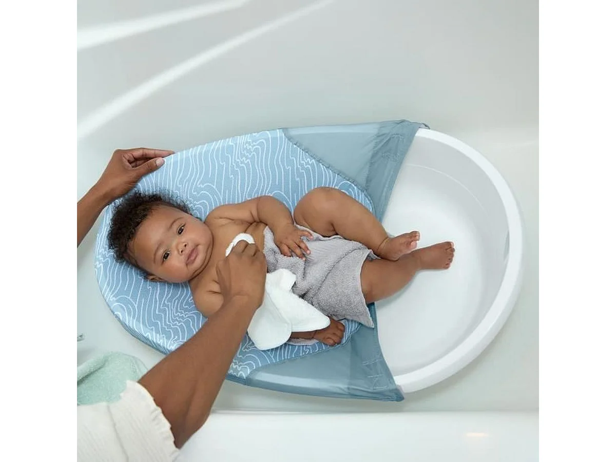 Baignoire bébé évolutive 3-en-1 INGENUITY – compacte, ergonomique, hamac lavable en machine