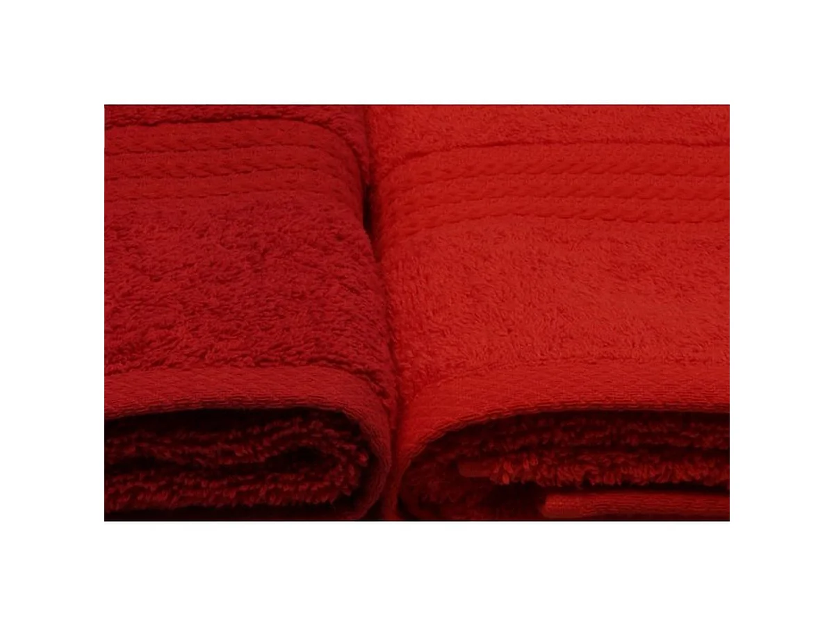 Set de 4 serviettes à main en coton 50 x 90 cm – Tons orange