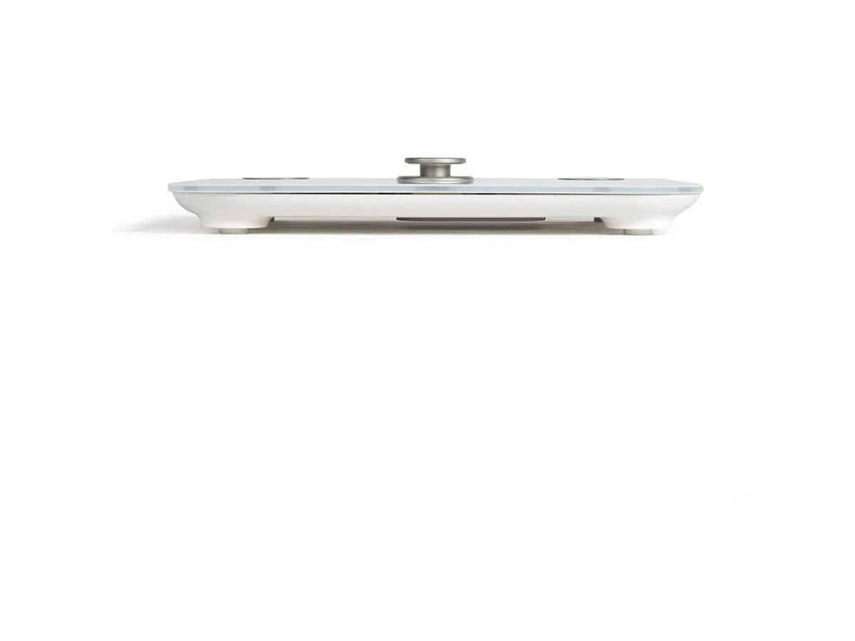 Pèse-personne impédancemètre LIVOO DOM465W sans pile (dynamo) 150 kg - Blanc