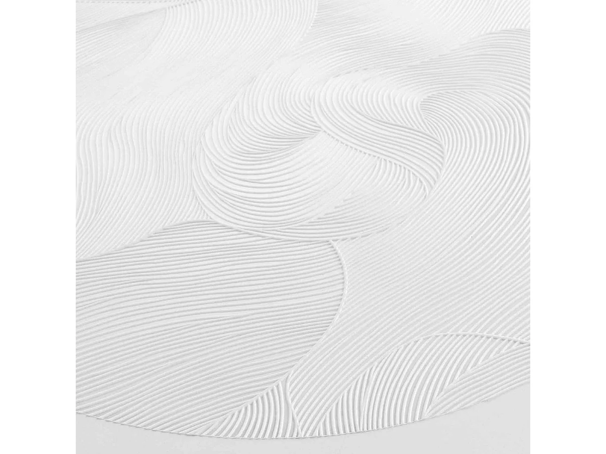 Set de Table Métallisé "Celeste" 38cm Blanc