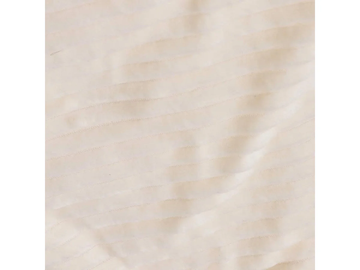 Plaid en Velours Côtelé "Arum" 220x240cm Ivoire