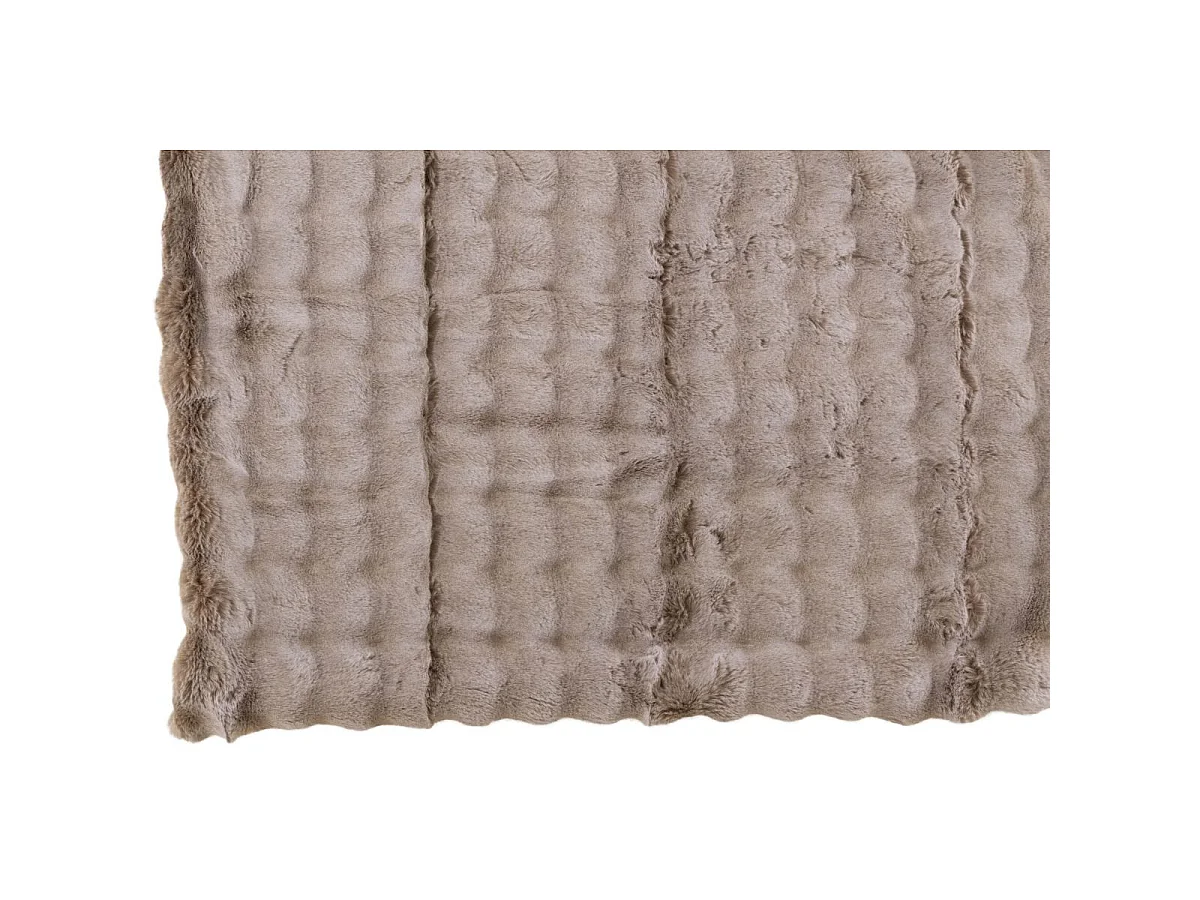 Plaid Uni "Wave" 130x180cm Taupe