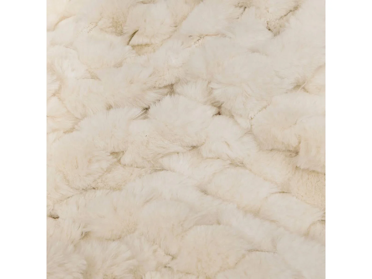 Plaid XL Imitation Fourrure "Adriel" 180x230cm Beige