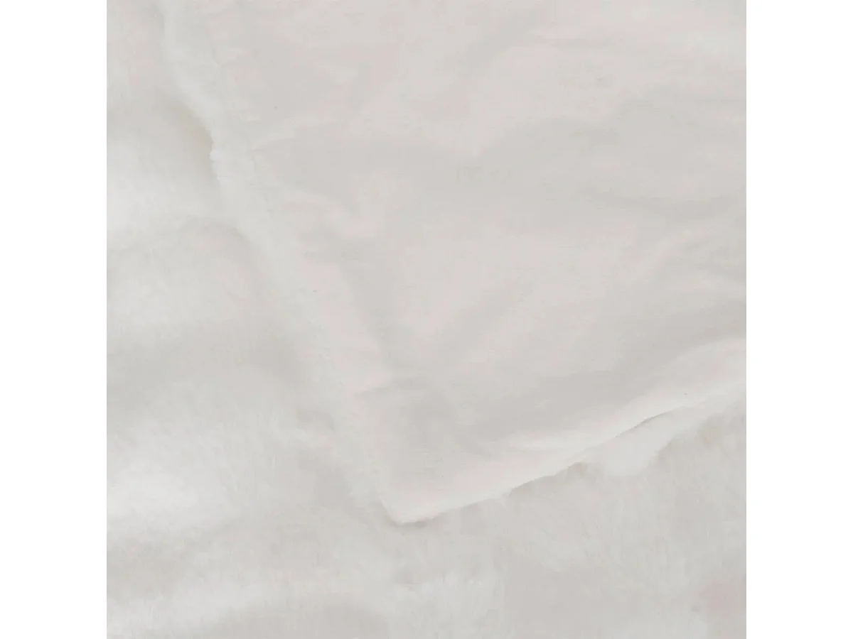 Plaid XL Imitation Fourrure 3D "Zephy" 180x230cm Blanc