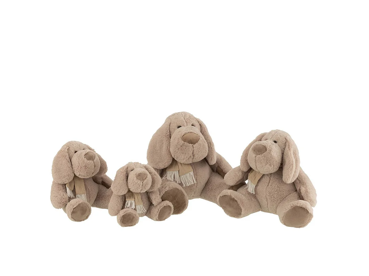 Peluche Enfant Chien Assis "Walter" 35cm Beige