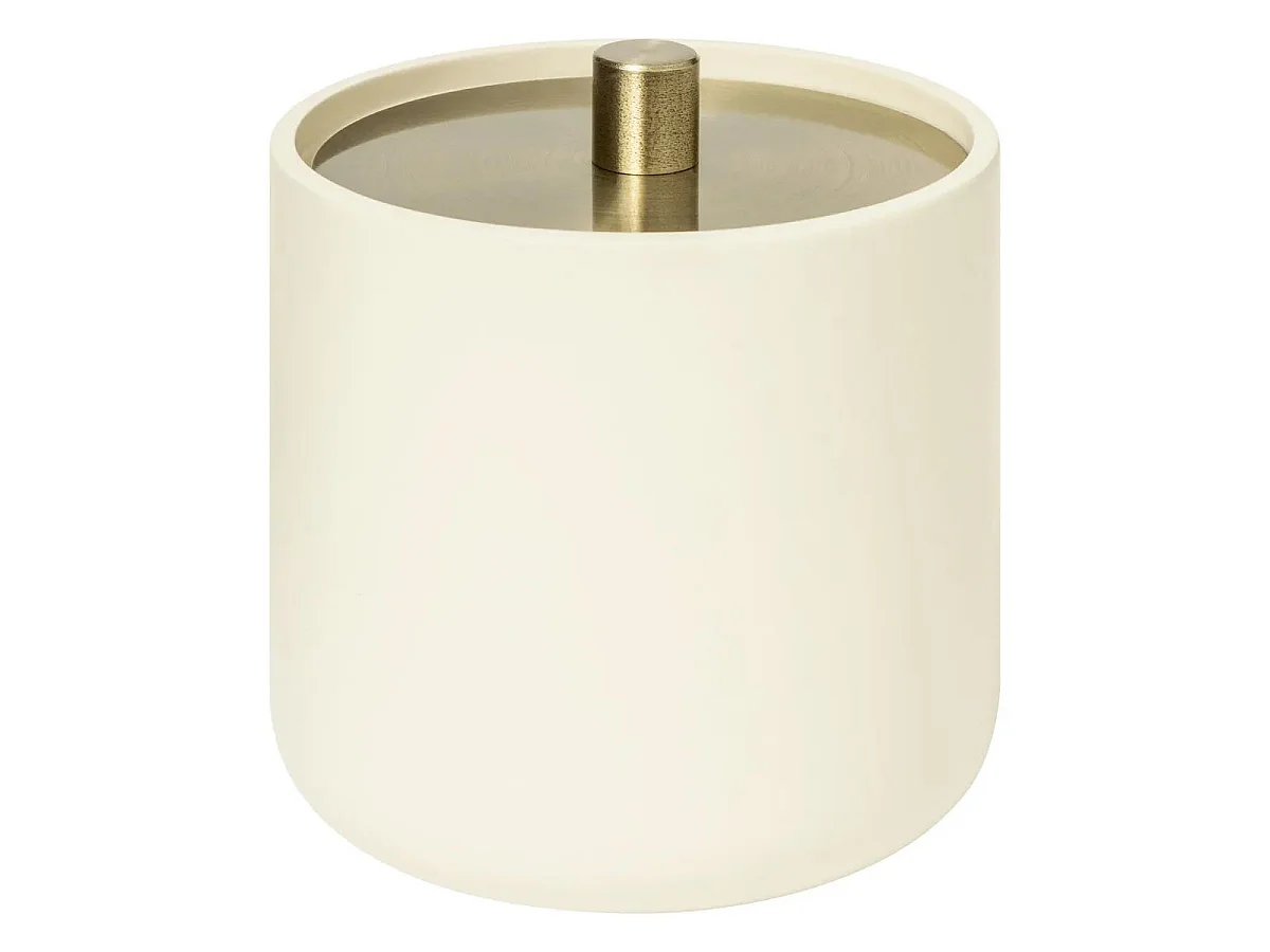 Pot à Coton "Duo" 11cm Ivoire