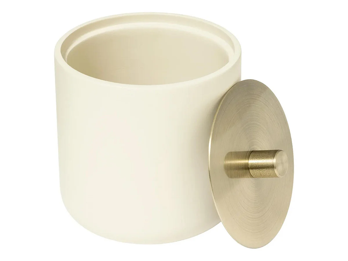 Pot à Coton "Duo" 11cm Ivoire