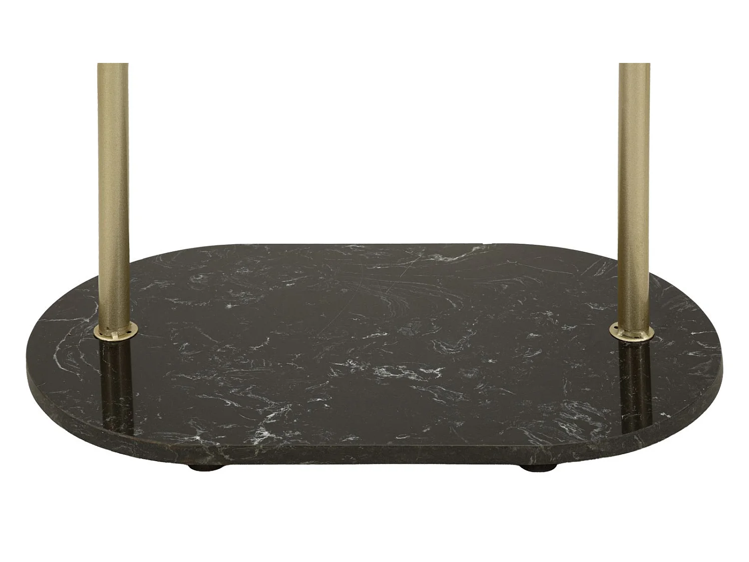 Wieszak na ubrania do domu - złoty, czarny, metal, styl glamour, 48 x 30 x 178 cm - Olaf