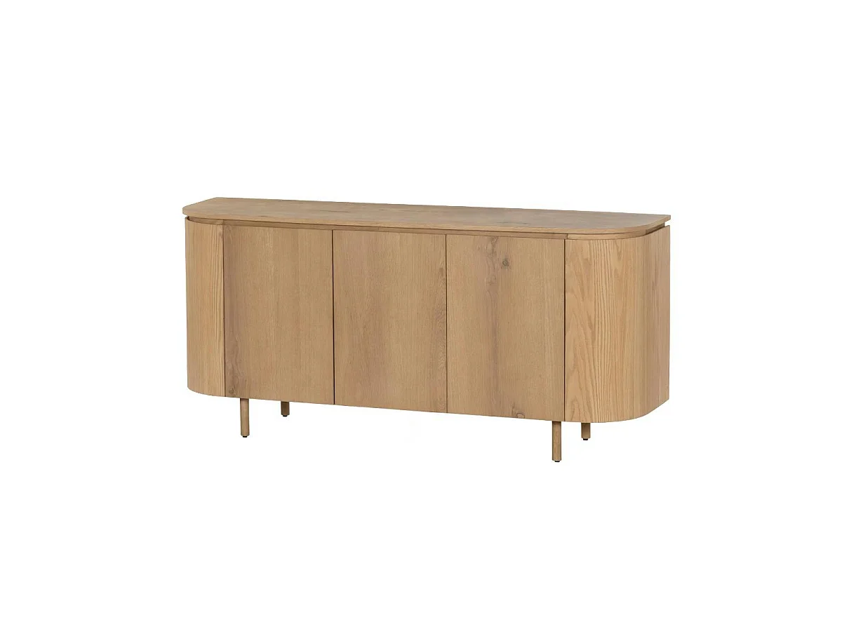 Buffet design en chêne clair 3 portes LOREN