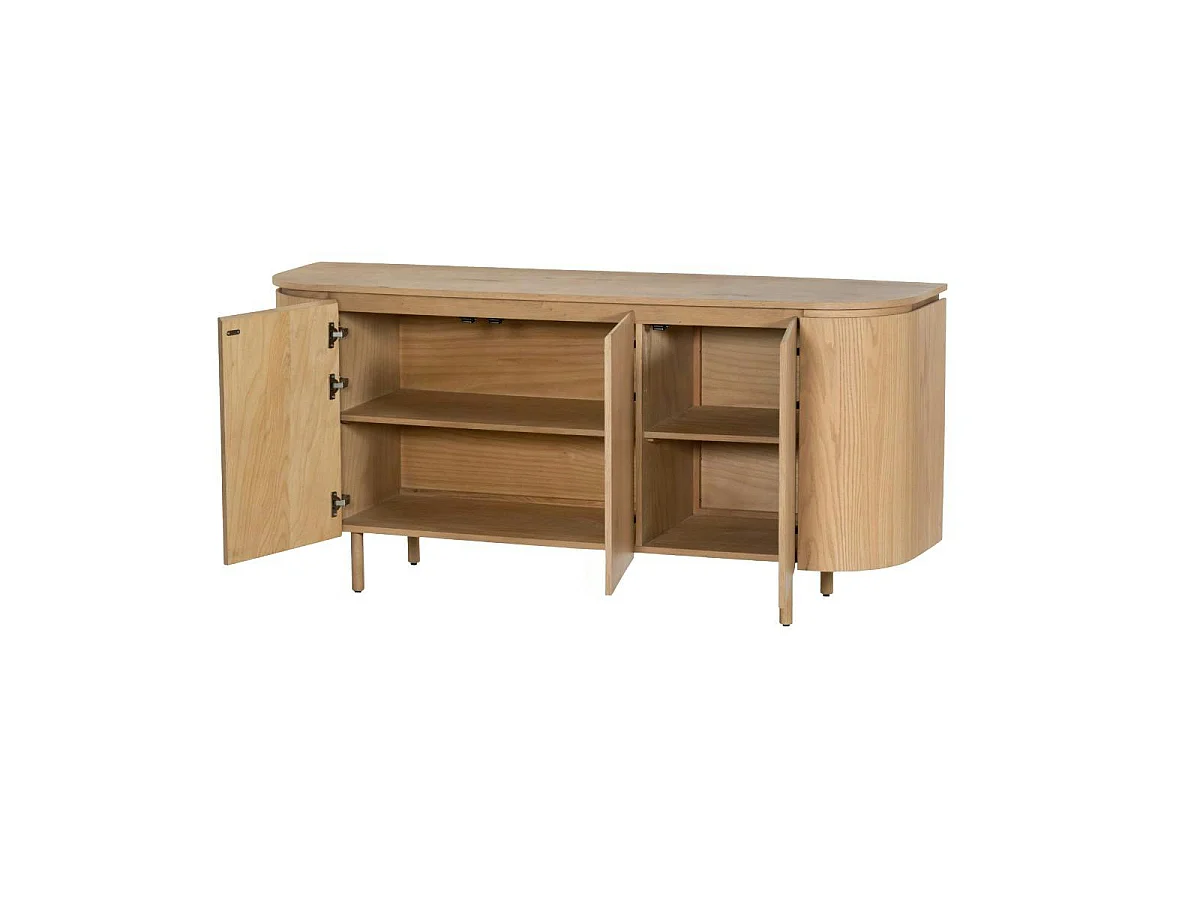 Buffet design en chêne clair 3 portes LOREN