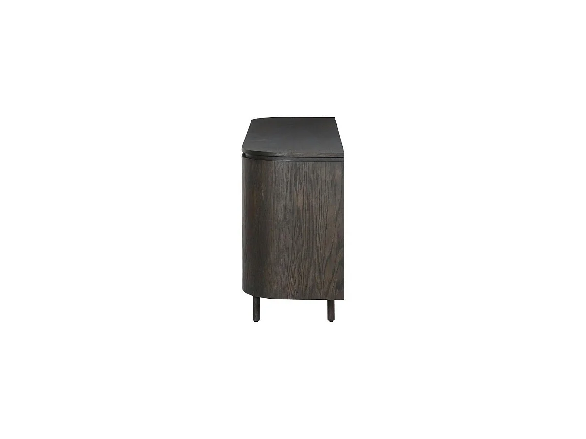 Petit buffet design en chêne brun 2 portes LOREN