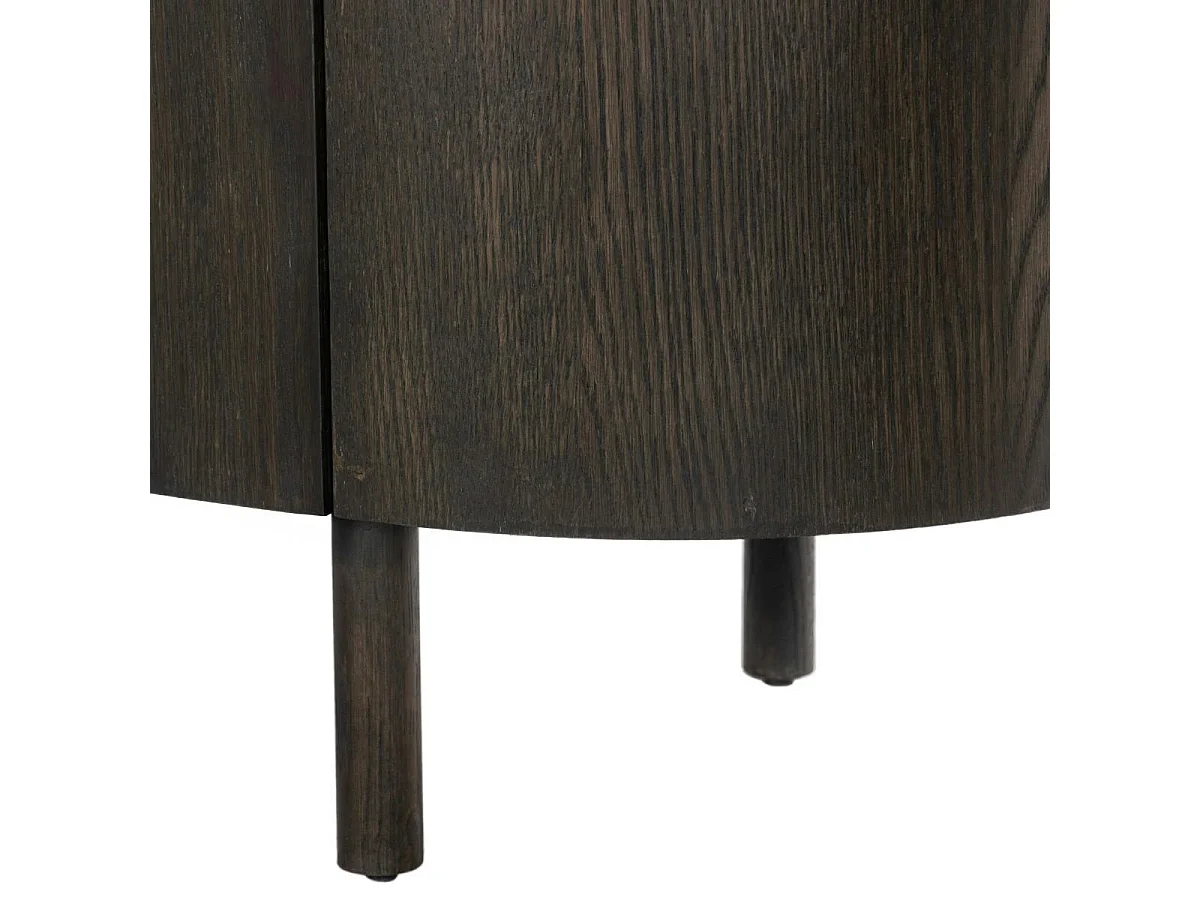 Petit buffet design en chêne brun 2 portes LOREN