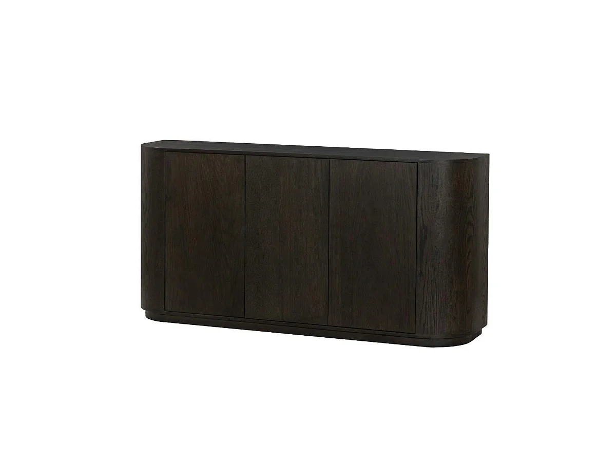 Buffet moderne 3 portes en chêne brun LOREN