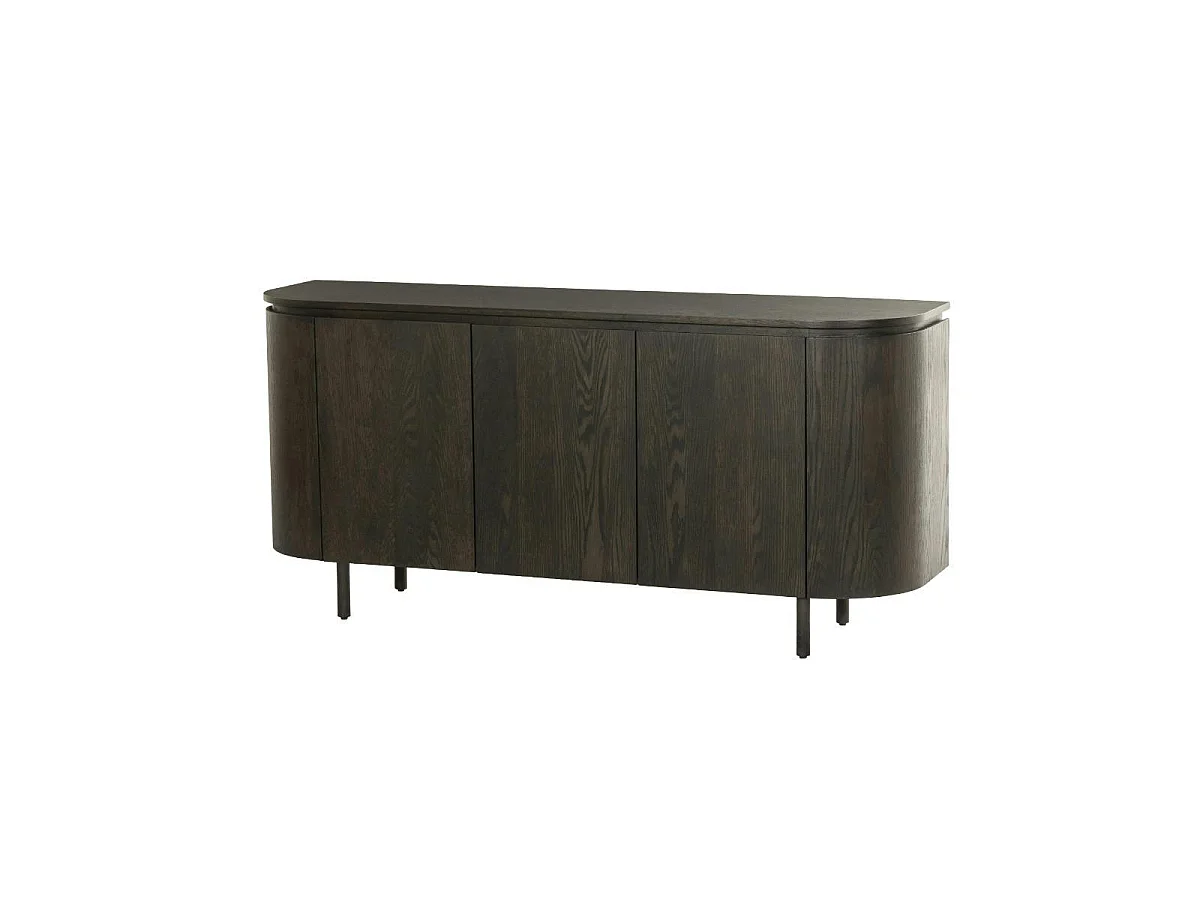 Buffet design en chêne brun 3 portes LOREN