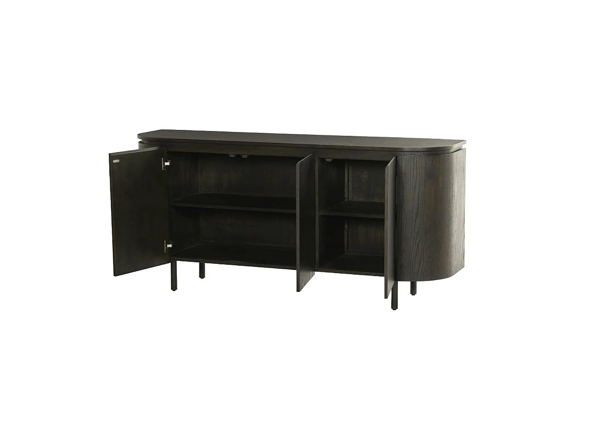 Buffet design en chêne brun 3 portes LOREN